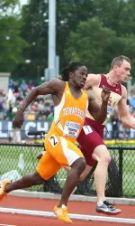 Evander Wells placed fourth in the 200m dash at the NCAA Championships.