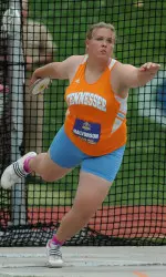 Aslynn Halvorson's season-best toss resulted in third place at USA Juniors in the discus throw.