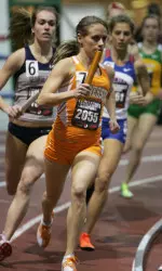 Liz Costello joined Jackie Areson in qualifying for the NCAA Indoor Championships in the 5000 meters.