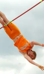 Chase Brannon took second in the men's open pole vault.
