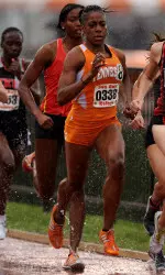 Chanelle Price raced to victory in the 800 meters.