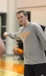 Assistant coach Kent Williams is the second all-time leading scorer at Southern Illinois University.
