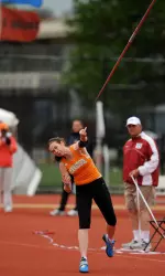 Holly Kane was 13th in the javelin throw on Friday at the Drake Relays.