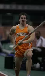 Joe Berry is tied for the top pole vault entry mark in the East Preliminary Round.