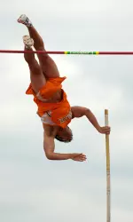Joe Berry was a first-team All-SEC choice for his conference win in the pole vault.