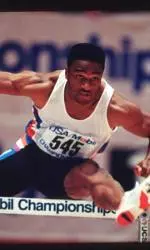 Willie Gault, shown hurdling in his younger days.