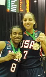 Lady Vol Gold Medalists Massengale and Burdick