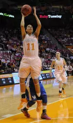 Freshman Cierra Burdick captured her first conference honor Monday.