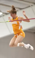 New Yorker Linda Hadfield matched her personal best in the pole vault.