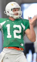 Peterman is a 6-2, 215-pound quarterback from Bartram Trail High School in Fruit Cove, Fla., and he joined the Vols in January as a mid-year enrollee.