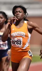 Brittany Jones finished second in the 100m dash.