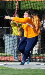 Jessie Harrison scored in the hammer throw for the first time, placing sixth.