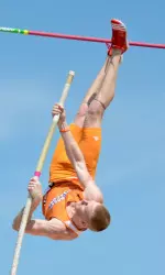 Chase Brannon was fourth in the pole vault, clearing 17-8 1/2.