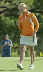 Junior Sara Monberg was named to the SEC Community Service Team for her service to the UT community.