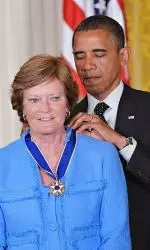 President Barack Obama and Pat Summitt.