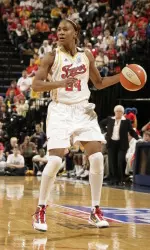 Tamika Catchings plays for the Indiana Fever and will sere on the Council to Empower Women and Girls Through Sports.