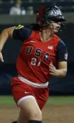 Lauren Gibson was 1-for-3 with an RBI vs. Venezuela.