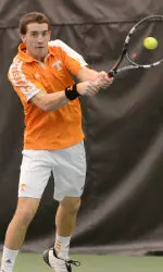Vol Tennis Action Shot