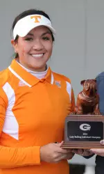 Chessey Thomas is co-champion of Lady Bulldog Individual.