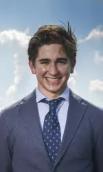 Sophomore Juan Carlos Serrano Guevara currently sits tied for 7th place at 2-over par.