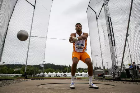 EUGENE, OR - JUNE 07, 2017 - Cameron Brown during the NCAA track and field championships at Hayward Field in Eugene, Oregon. Photo By Donald Page/Tennessee Athletics