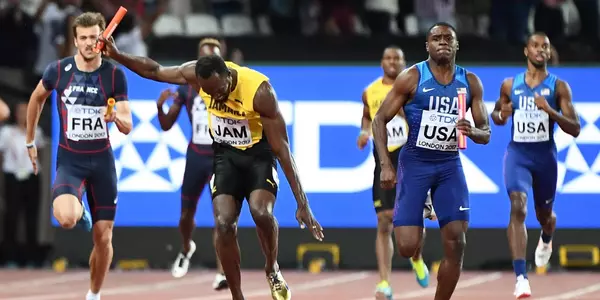 Christian Coleman IAAF World Championships 4x100