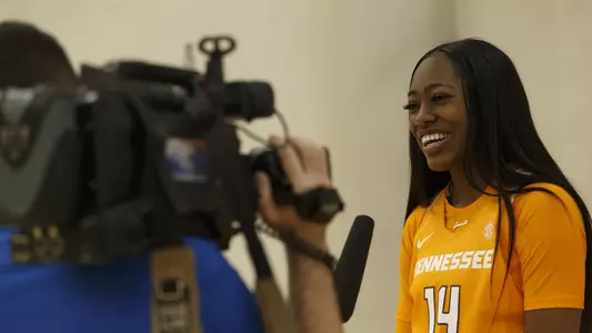 Zaay Green at media day