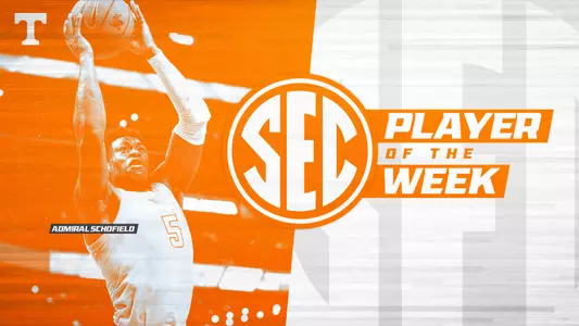 Admiral Schofield SEC Player of the Week