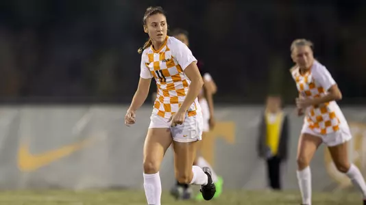 KNOXVILLE, TN - NOVEMBER 18, 2018 - Forward/Midfielder McKinley Burkett #11 of the Tennessee Volunteers during the NCAA Tournament Third Round match between the Texas A&M Aggies and the Tennessee Volunteers at Regal Soccer Stadium in Knoxville, TN. Photo By Andrew Ferguson/Tennessee Athletics
