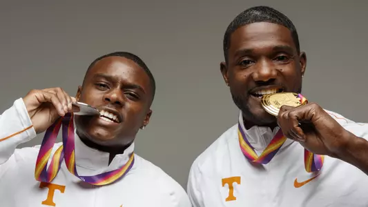 KNOXVILLE, TN - 2017.10.13 - Christian Coleman and Justin Gatlin Shoot