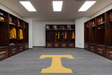 KNOXVILLE, TN - MARCH 19, 2019 - Wide angle locker room photos of Cronan Volleyball Center in Knoxville, TN. Photo By Maury Neipris/Tennessee Athletics