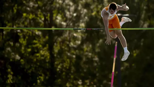 JACKSONVILLE, FL - MAY 23, 2019 - Tristan Slater of the Tennessee Volunteers during day one of the 2019 NCAA Track and Field East Preliminary Championship meet at Hodges Stadium in Jacksonville, FL. Photo By Andrew Ferguson/Tennessee Athletics