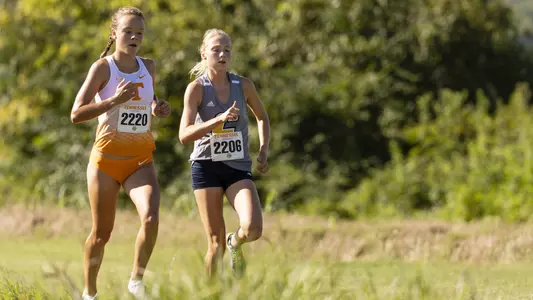 KNOXVILLE, TN - AUGUST 30, 2019 - Alyssa Wolf of the Tennessee Volunteers during the Tennessee Tri-Star XC Challenge at Cherokee Farms taken in Knoxville, TN. Photo By Maury Neipris/Tennessee Athletics