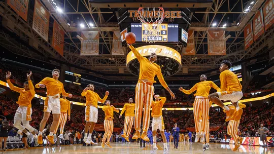 KNOXVILLE, TN - FEBRUARY 08, 2020 - "One Fly, We All Fly" before the game between the University of Kentucky Wildcats and the Tennessee Volunteers at Thompson-Boling Arena in Knoxville, TN. Photo By Adrien Terricabras/Tennessee Athletics