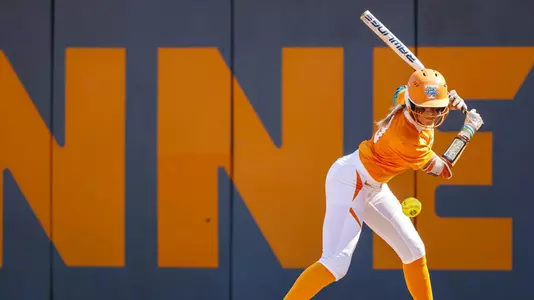KNOXVILLE, TN - APRIL 06, 2019 - Outfielder Amanda Ayala #13 of the Tennessee Lady Volunteers during the game between the Auburn Tigers and the Tennessee Volunteers at Sherri Parker Lee Stadium in Knoxville, TN. Photo By Adrien Terricabras/Tennessee Athletics