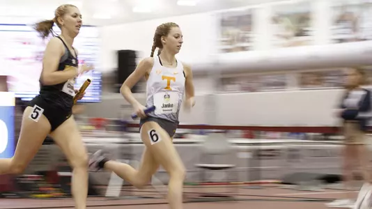 COLLEGE STATION, TX - FEBRUARY 28, 2020 - Olivia Janke of the Tennessee Volunteers during Day 1 of the SEC Indoor Championship at Gilliam Indoor Track Stadium in College Station, TX. Photo By Maury Neipris/Tennessee Athletics