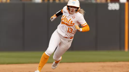 KNOXVILLE, TN - MARCH 06, 2020 - Outfielder Amanda Ayala #13 of the Tennessee Lady Volunteers during the game between the ETSU Buccaneers and the Tennessee Volunteers at Sherri Parker Lee Stadium in Knoxville, TN. Photo By Maury Neipris/Tennessee Athletics