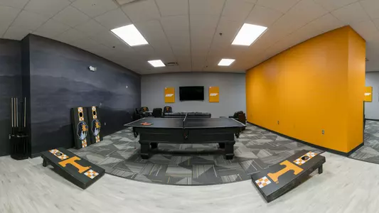 KNOXVILLE, TN - MAY 06, 2020 - Interior photos of the team lounge in Regal Soccer Stadium in Knoxville, TN. Photo By Maury Neipris/Tennessee Athletics
