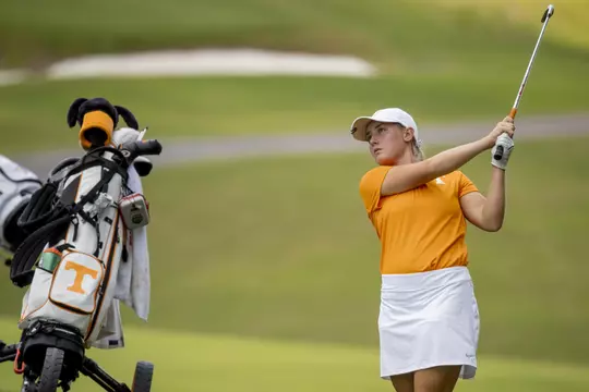 KNOXVILLE, TN - SEPTEMBER 18, 2018 - Hadley Walts of the Tennessee Volunteers during the Mercedes Benz Championship at Cherokee Country Club in Knoxville, TN. Photo By Andrew Ferguson/Tennessee Athletics