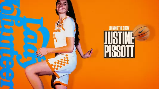 Justine Pissott signing day graphic