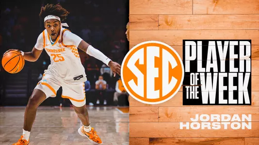 Jordan Horston SEC Player of the Week graphic