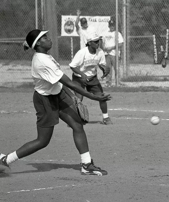 Black And White Pitcher Action Shot
