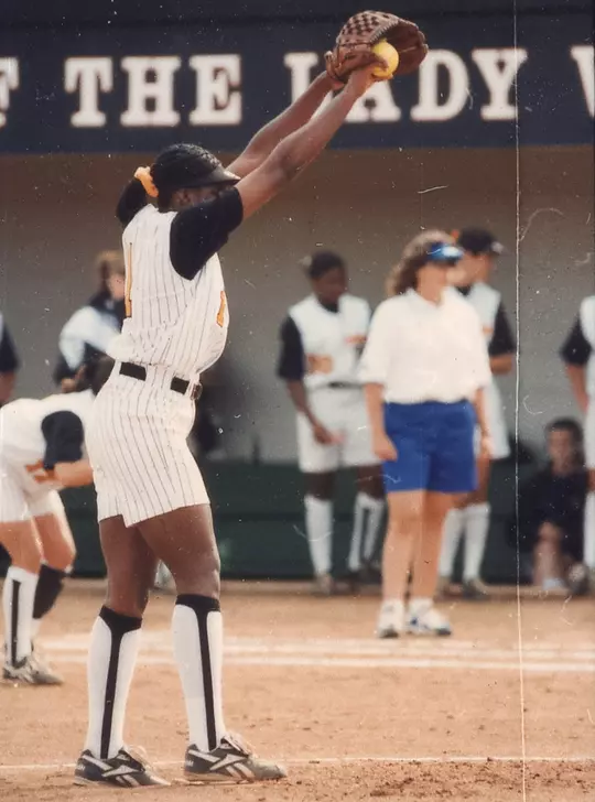 Pitcher Getting Ready To Throw