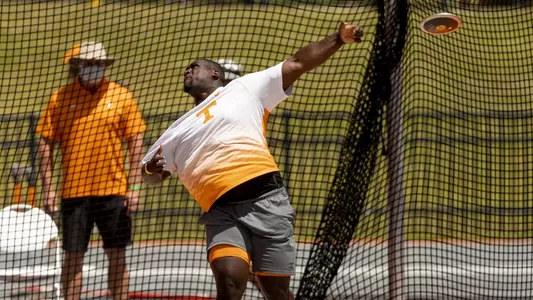 KNOXVILLE, TN - May 01, 2021 - Chance Crawford of the Tennessee Volunteers during the Tennessee Challenge at Tom Black Track At LaPorte Stadium in Knoxville, TN. Photo By Andrew Ferguson/Tennessee Athletics