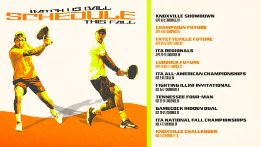 Men's Tennis 2021 Fall Schedule