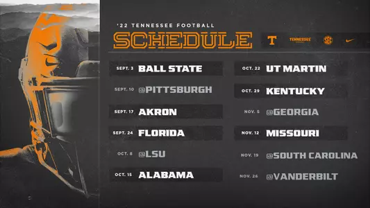 2022 schedule graphic