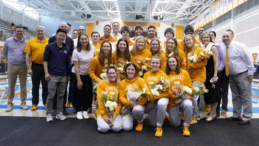 Swim & Dive Senior Day Group Photo