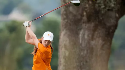 KNOXVILLE, TN - September 19, 2022 - Caroline Patterson of the Tennessee Lady Volunteers during the Mercedes-Benz Collegiate Championship at Cherokee Country Club in Knoxville, TN. Photo By Andrew Ferguson/Tennessee Athletics