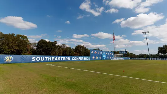 PENSACOLA, FL - October 31, 2022 - 2022 Soccer SEC Tournament Signage in Pensacola, FL. Photo By Kate Luffman/Tennessee Athletics