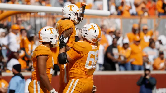 KNOXVILLE, TN - October 22, 2022 - Wide receiver Jalin Hyatt #11 of the Tennessee Volunteers during the game between the UT-Martin Skyhawks and the Tennessee Volunteers at Neyland Stadium in Knoxville, TN. Photo By Avery Bane/Tennessee Athletics